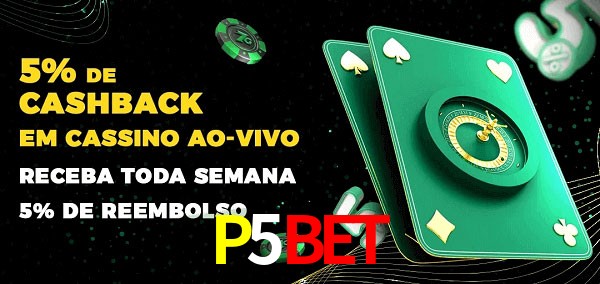 Promoções do cassino ao Vivo P5BET